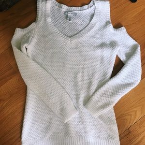 White House Black Market Cold Shoulder Sweater